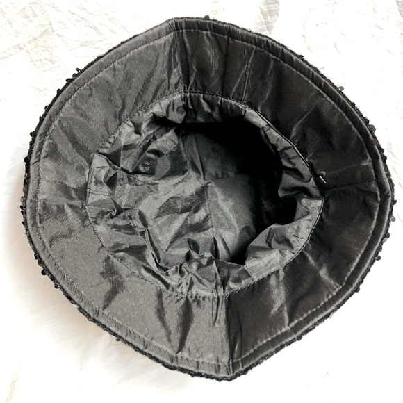 VERTA Women’s sequin black Glittery all over Bucket Hat/Cap size OS NWT - Picture 9 of 11